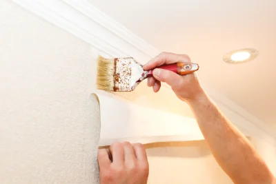 Pose de papier peint à Essert — revêtements muraux et toiles de verre